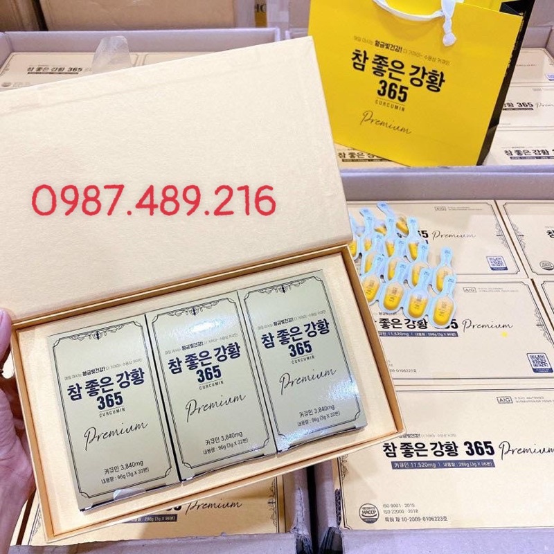 Nghệ NaNo Curcumin 365 Hàn Quốc mẫu mới