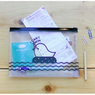 Túi zip đựng văn phòng phẩm con chim