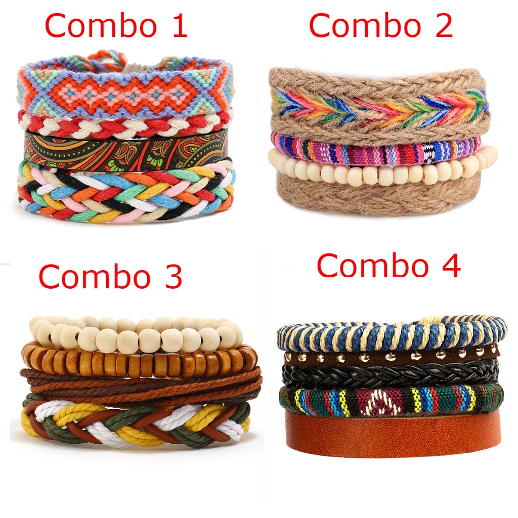 Vòng tay Boho Vintage Combo 7