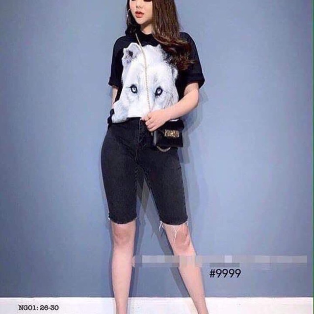 Quần jean ngố nữ phong cách