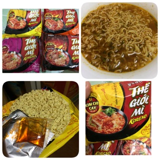 |Mỳ nước Sợi Sấy| Mỳ nước Koreno Thế Giới Mỳ 73g( 4 vị)