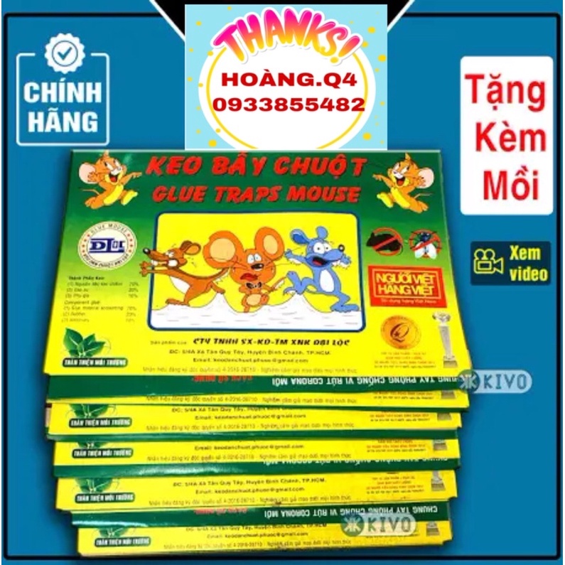 ⚡Keo dính chuột loại tốt đã kèm mồi cam kết chính hãng 100%⚡