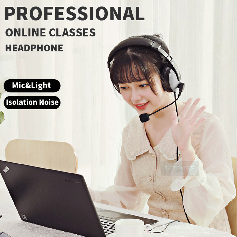 Tai Nghe Chụp Tai Có Dây Kèm Mic 2x3.5mm Chuyên Dụng Chơi Game