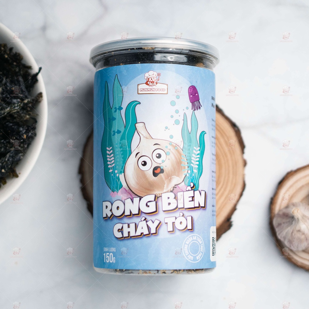 Rong biển cháy tỏi 150g MunMun đồ ăn vặt Hà Nội vừa ngon vừa rẻ