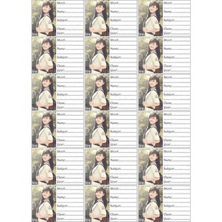 Nhãn Vở In Hình Theo Yêu Cầu