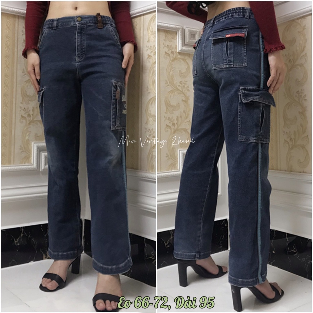 Quần túi hộp 2hand, quần cargo pant dáng ống rộng giá rẻ