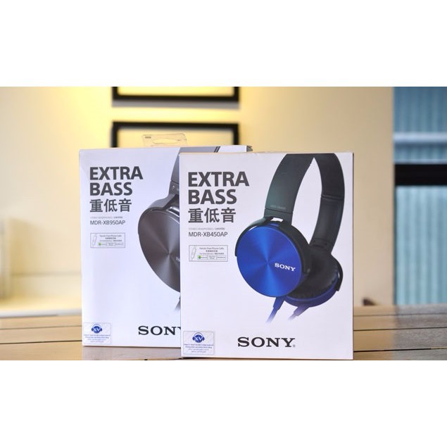 Tai nghe chụp tai Sony XB450AP-Dùng cho máy tính-Điện thoại- Extra bass - Chống ồn