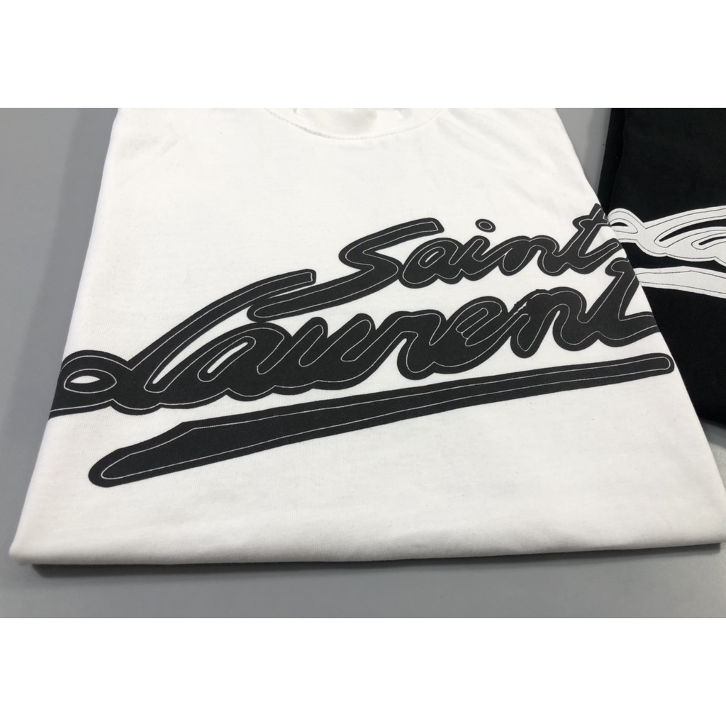 Áo phông nam nữ 🔱FULL SIZE ĐỦ MÀU🔱 Áo T SHIRT Saint Laurent logo thêu T104