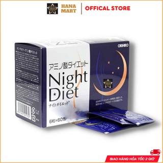 Viên uống giảm cân Night Diet Orihiro hộp 60 gói