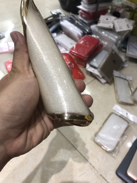 Ốp lưng huawei y62 dẻo viền vàng