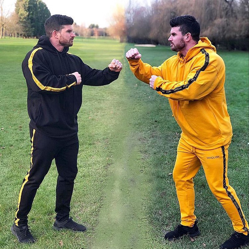 Áo Hoodie Cotton Thể Thao Họa Tiết Kẻ Sọc Thời Trang Cho Nam