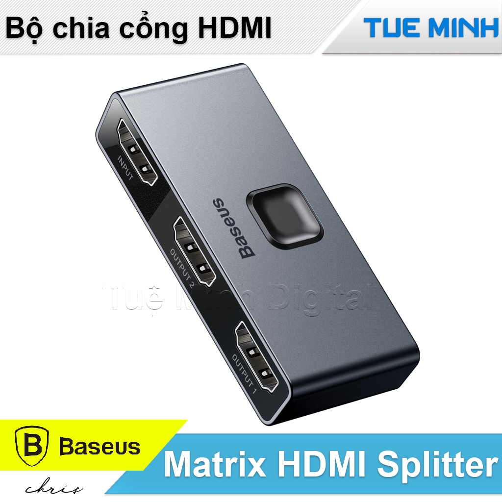 Thiết bị chia cổng HDMI 2 chiều Baseus Matrix HDMI Switcher