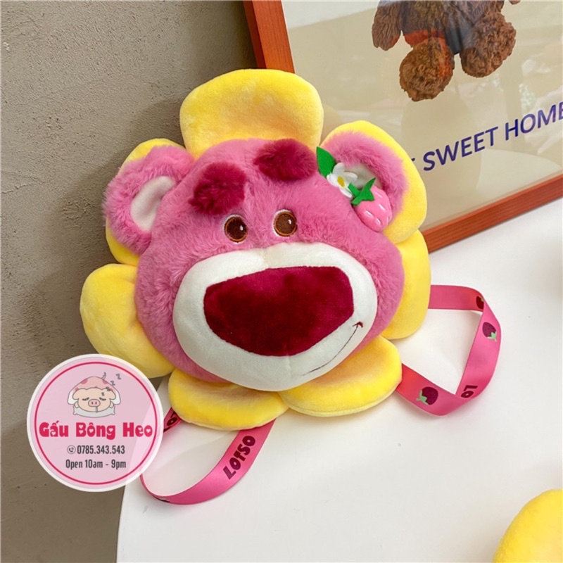 Túi Đeo Chéo Gấu Dâu Sunflower Losto