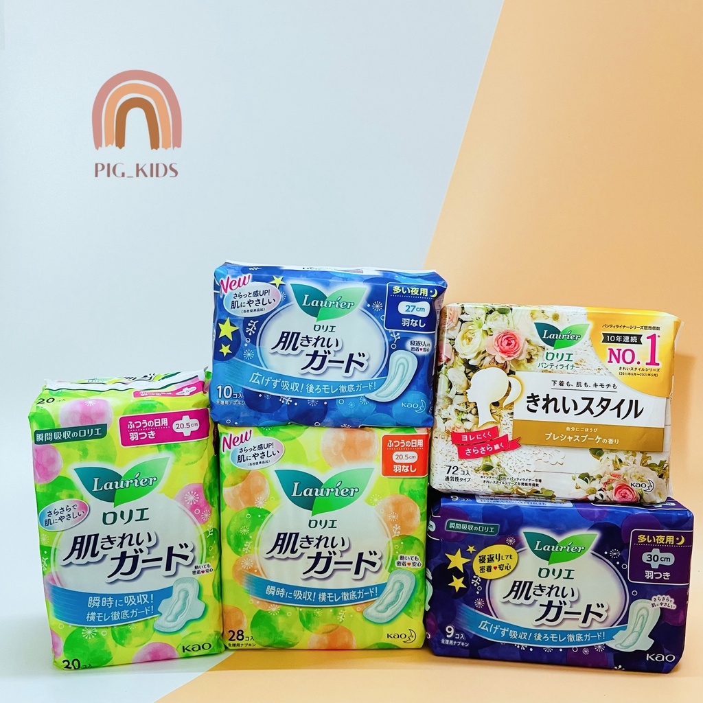 Băng Vệ Sinh Laurier Nhật Bản đủ loại ngày, đêm và hằng ngày