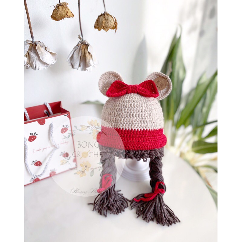 Mũ len Mickey [oder] xinh cho bé [crochet] 🍓