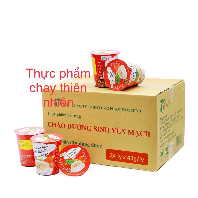 Cháo Yến mạch ly 1 thùng 24 ly