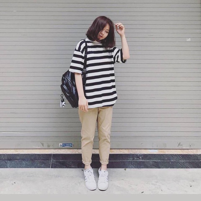 Quần kaki baggy basic pants chất liệu dày dặn