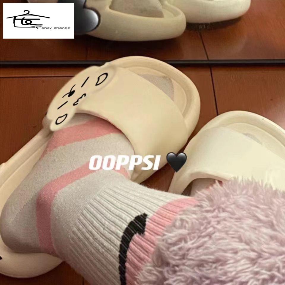 Dép Đi Trong Nhà Chống Trượt Họa Tiết Hoạt Hình Dễ Thương Cho Cặp Đôi