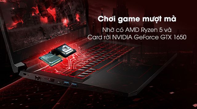 Acer Nitro 5 Ryzen 5 GTX 1650 512GB SSD 16GB RAM | BigBuy360 - bigbuy360.vn