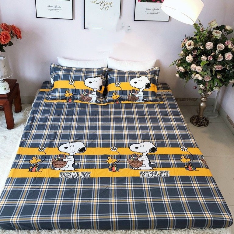 Vỏ gối ôm cotton 100% dài 95cm kéo khóa, áo gối ôm nhiều màu hình thú cho bé dài đẹp HaoHao