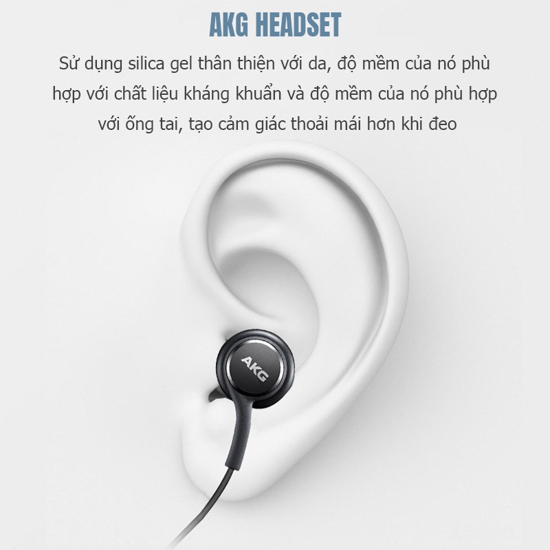 Tai nghe Samsung AKG chính hãng, giảm ồn in-ear Note10, phổ thông cho điện thoại bass nặng