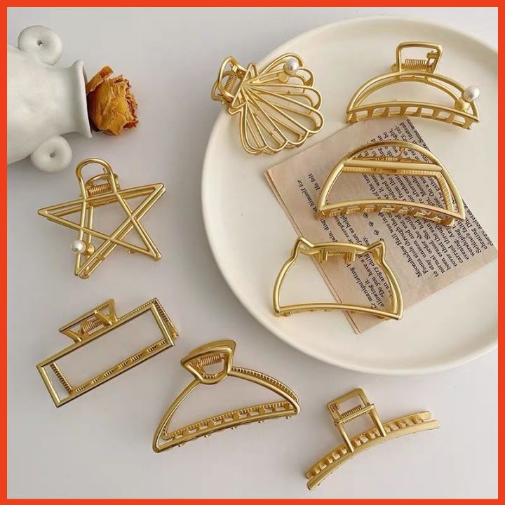 SET 8 KẸP TÓC ÁNH VÀNG HÀN QUỐC KẸP TO ĐẸP SIÊU BỀN