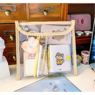 Bóp Viết Trong Suốt Thiết Kế Sáng Tạo Tiện Dụng Size 20*21.5 cm
