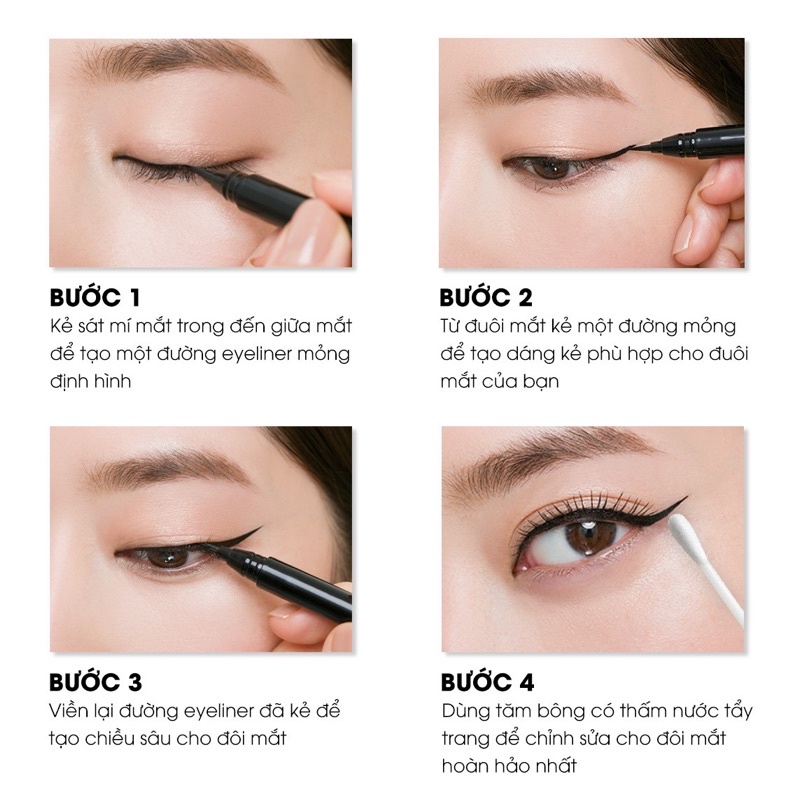 Bút kẻ mắt nước Seimy - Eyeliner Perfect kháng nước, không trôi, bền màu 24h, đường kẻ sắc nét