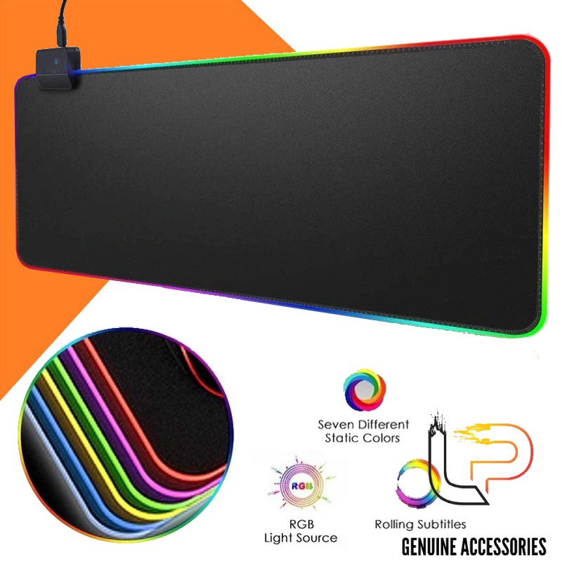 Bàn di chuột có led - lót chuột chơi game có led RGB - tấm lót chuột chơi game Mousepad LED RGB