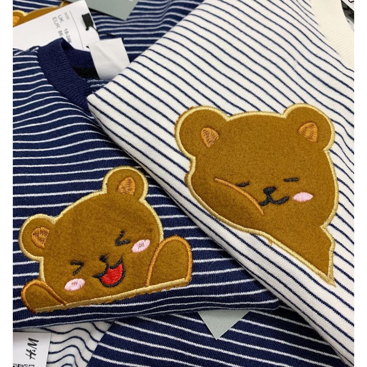 Set 2 bộ nỉ da cá H&M bé trai