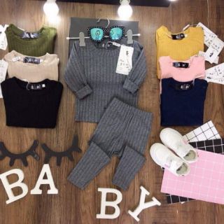 Combo Bộ len gân cho bé