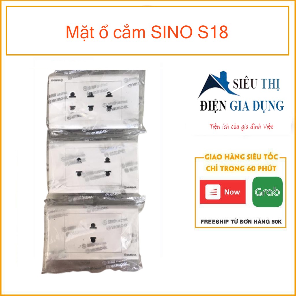 Mặt ổ cắm SINO VANLOCK  S18-DIENGIATOT