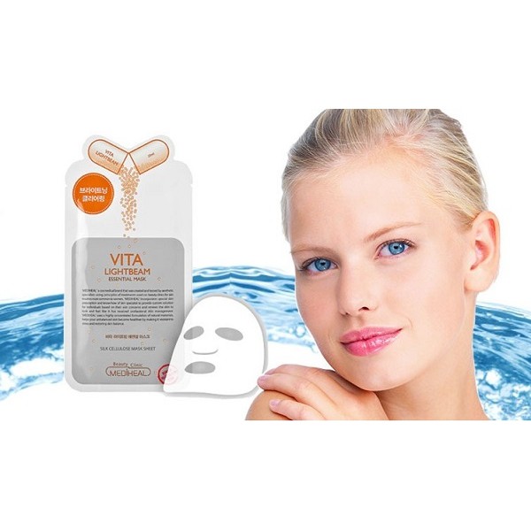 Mặt nạ MEDIHEAL TEATREE/PLACENTA/VITA/COLLAGEN CARE SOLUTION ESSENTIAL MASK - Vamima