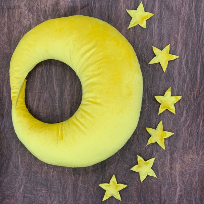 Bộ Gối Ngủ Hình Trăng Sao Dùng Làm Phụ Kiện Chụp Ảnh Cho Bé Sơ Sinh