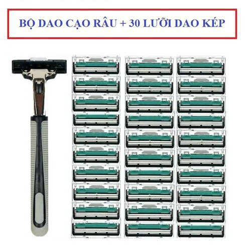 Bộ Dao Cạo Râu 36 Lưỡi Kép Tặng Kèm Lọ Kem Cạo Râu, Giá Bán Tại Xưởng Sản Xuất