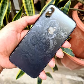 Miếng dán họa tiết 3D RỒNG và KIM CƯƠNG cho Iphone X/ XS/ XS MAX