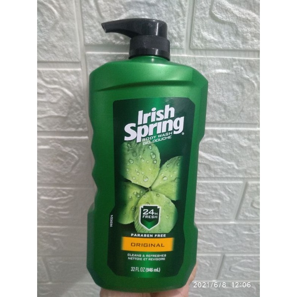 Sữa tắm cho nam Irish Spring Original Body Wash 946ml của Mỹ
