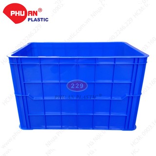 Thùng nhựa HS026 Nhựa Phú An - Kt 610 x 420 x 390 mm