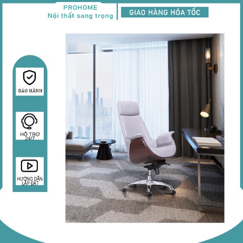 Ghế Boss làm việc Da Hiện đại sang trọng đa năng cao cấp Ghế Giám đốc văn phòng tiện ích bền đẹp GHP006