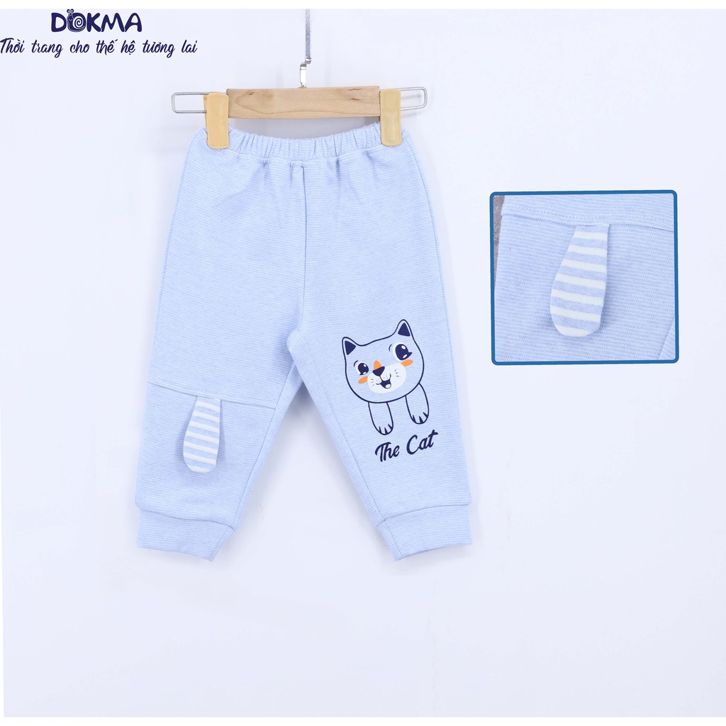 DQ597 Quần dài bo gấu phối tai Dokma (9-24m)