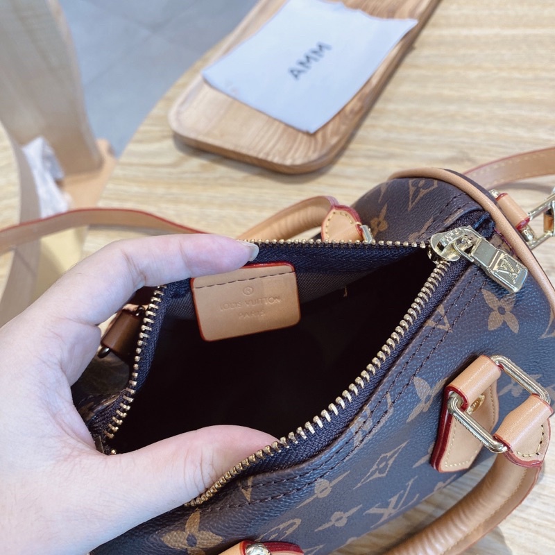 Túi Trống Lv Mini, Dây Da Đeo Chéo Full Box