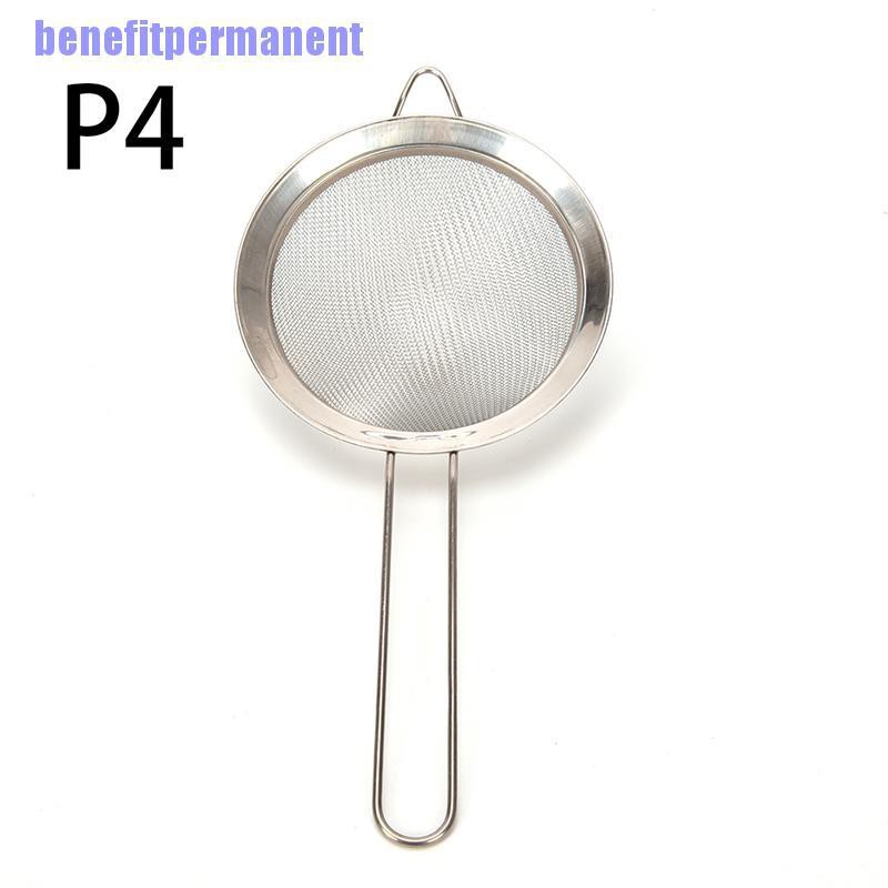 Benefitpermanent✹★ Rây Lưới Lọc Bột Bằng Thép Không Gỉ