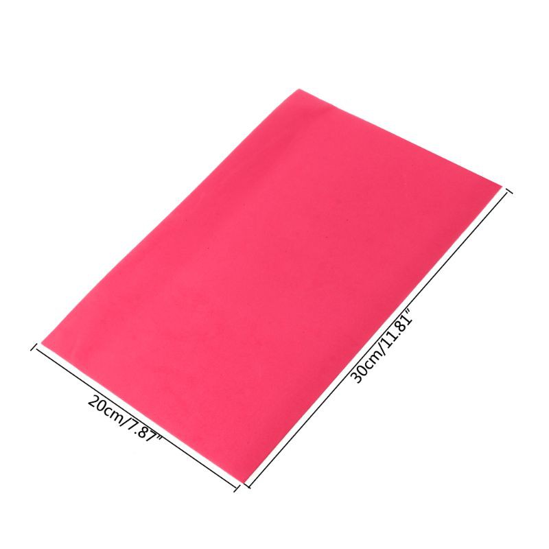 Set 10 miếng giấy xốp bọt biển 20x30cm độ dày 2mm bằng vải nỉ polyester dùng làm đồ thủ công