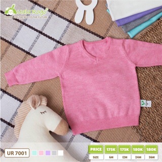 Áo len cổ tim 100% lông cừu Uala&Rogo