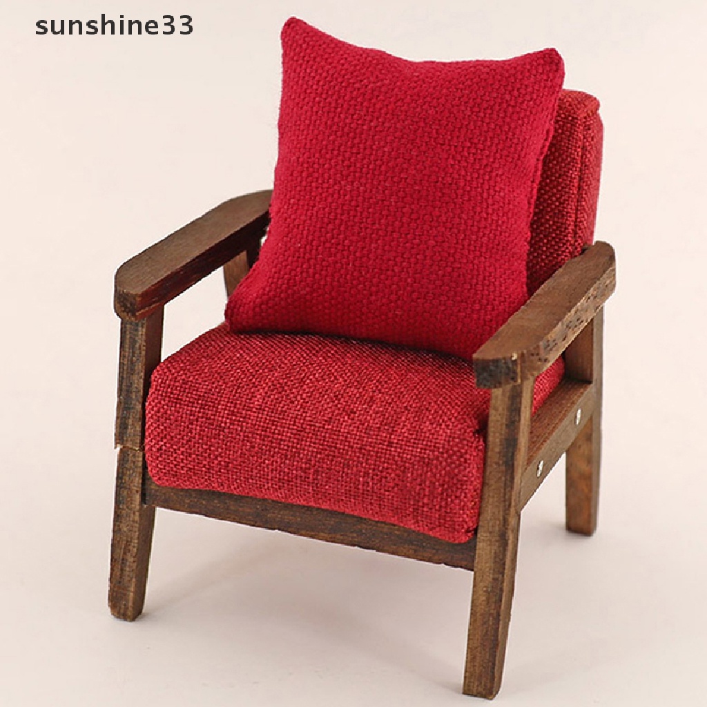 Bộ 2 Gối sofa Trang Trí Nhà Búp Bê Tỉ Lệ 1 / 12