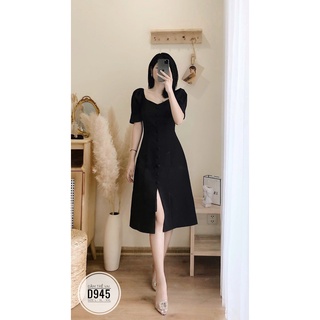 ĐẦM CÔNG SỞ BIGSIZE MÀU ĐEN MẶC 2 KIỂU
