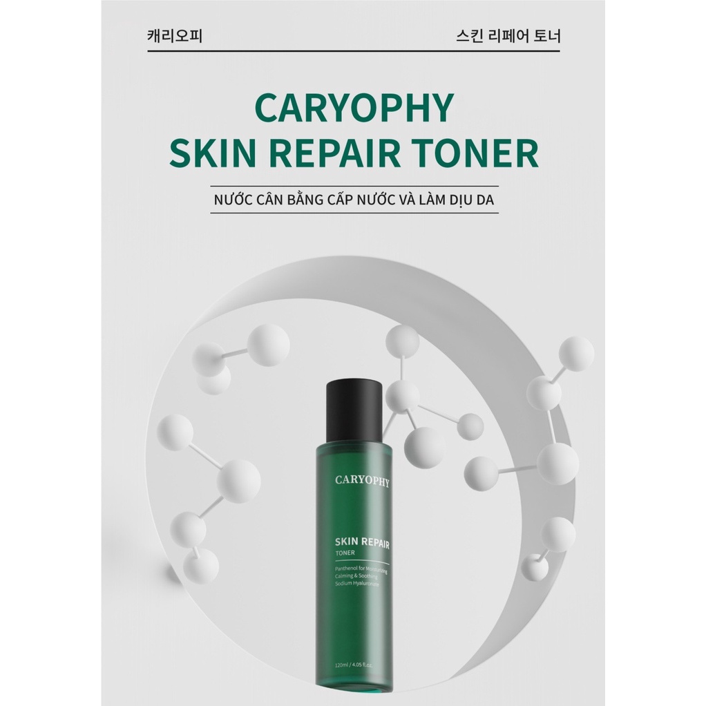 Nước Hoa Hồng Cấp Nước, Làm Dịu và Phục Hồi Da Caryophy SKIN REPAIR Toner 120ml