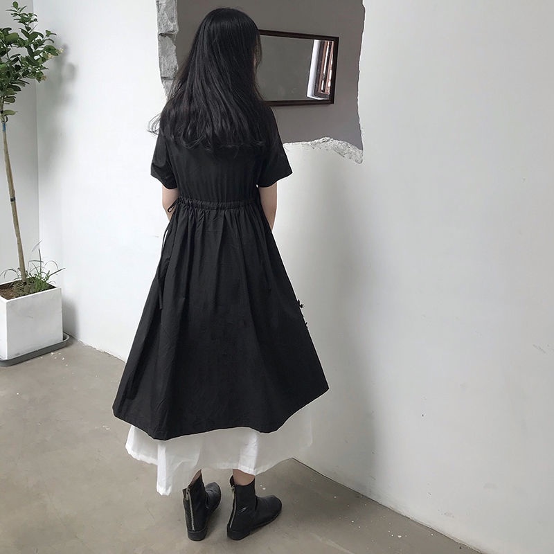 [L&P]  Váy chữ A thắt eo nữ sinh phong cách Hàn Quốc