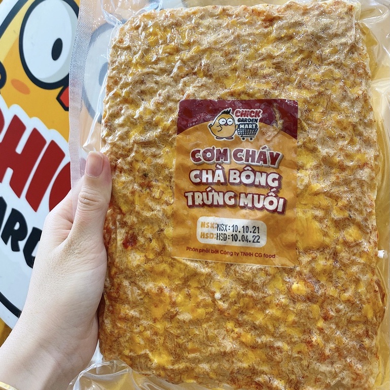 [Vua Cơm Cháy] Cơm Cháy Chà Bông Trứng Muối - Giòn Tan Đượm Vị Chickgarden (Ảnh Thật )