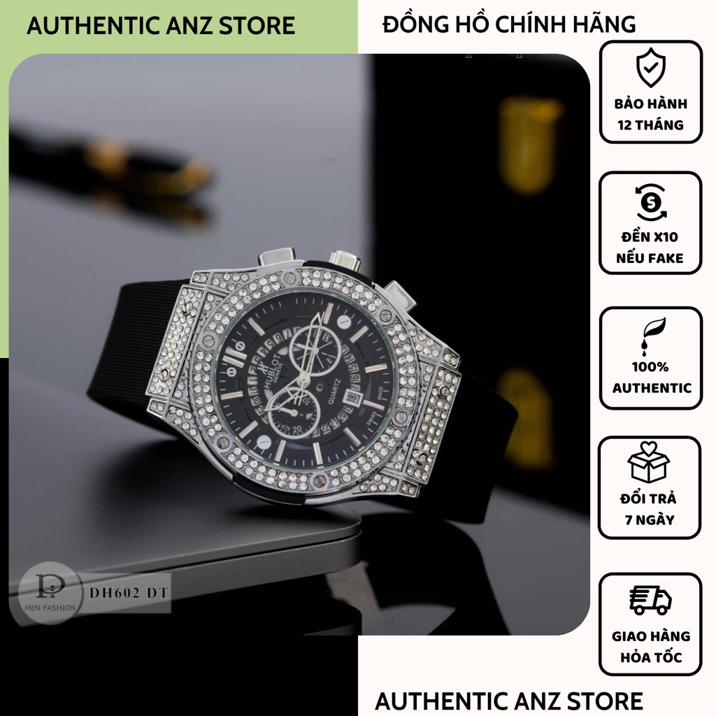 Đồng hồ hublot nam nữ phiên bản cao cấp trống nước,thép ko rỉ fullbox/thẻ bảo hành [ BH 12 THÁNG 1 ĐỔI 1 ]